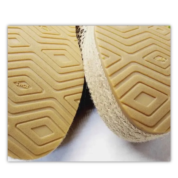 Toms Leopard Print Canvas Espadilles Platform Tie Shoes Sneakers 8 NIB - Picture 4 of 4